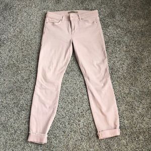 Pink denim pants